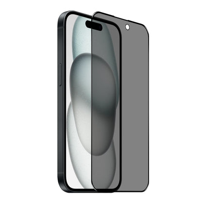 ELECTROPRIME For iPhone 15 Plus NORTHJO A++ 28 Degree Privacy Full Glue Silk Printing Tempered Glass Film