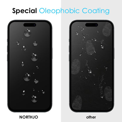 ELECTROPRIME For iPhone 15 Plus NORTHJO A++ 28 Degree Privacy Full Glue Silk Printing Tempered Glass Film