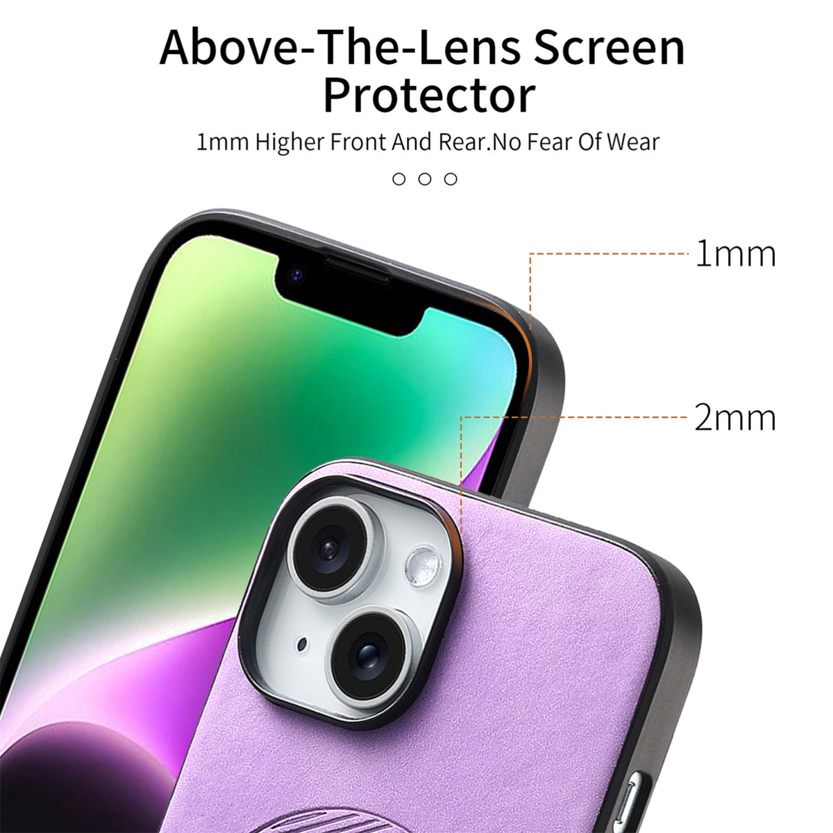 ELECTROPRIME For iPhone 15 Solid Color Retro Magsafe PU Back Cover Phone Case(Purple)
