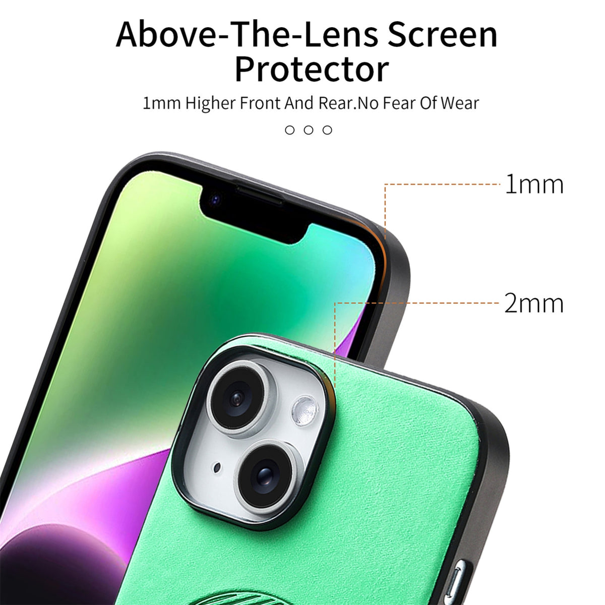 ELECTROPRIME For iPhone 15 Solid Color Retro Magsafe PU Back Cover Phone Case(Green)