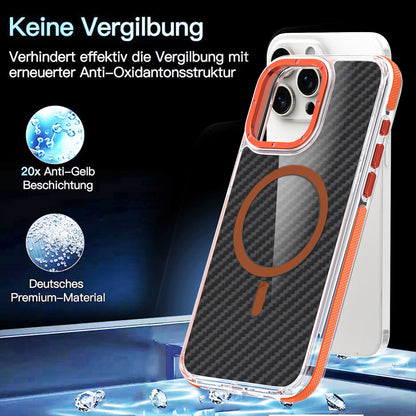 ELECTROPRIME For iPhone 15 Plus Magsafe Dual-Color Carbon Fiber Phone Case(Grey)