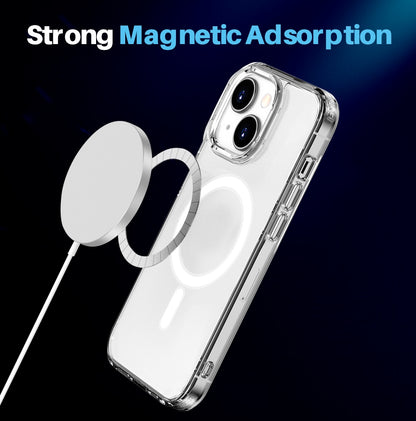 ELECTROPRIME For iPhone 15 Plus NORTHJO 5 in 1 Magsafe Clear Phone Case with 2pcs Screen Film + 2pcs Rear Lens Film