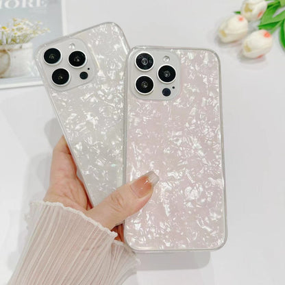 ELECTROPRIME For iPhone 15 Plus Shell Pattern TPU Protective Phone Case(Pink)