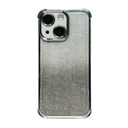 ELECTROPRIME For iPhone 15 Plus Electrpolated Glitter Four-corner Shockproof Space TPU Phone Case(Gradient Silver)