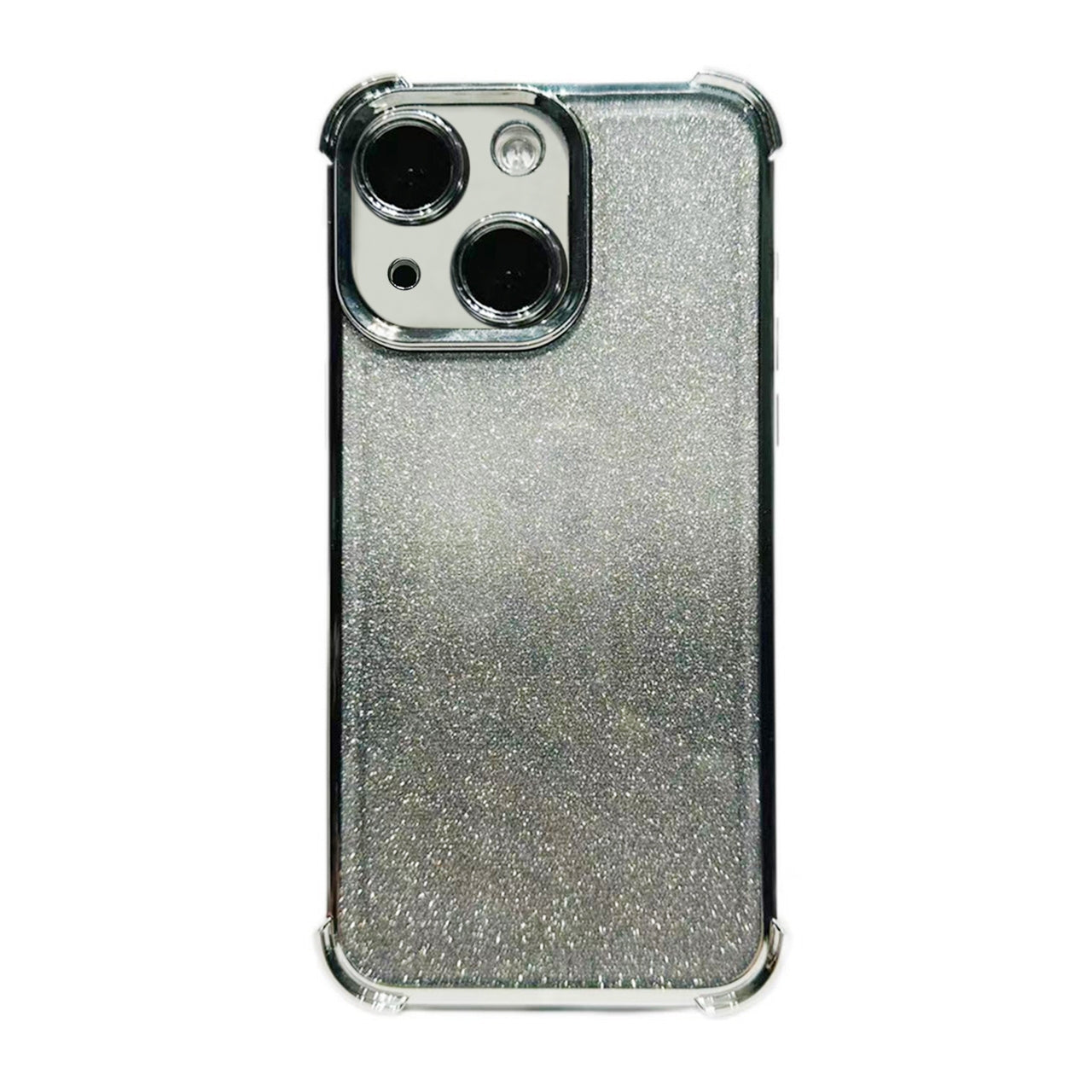 ELECTROPRIME For iPhone 15 Electrpolated Glitter Four-corner Shockproof Space TPU Phone Case(Gradient Silver)