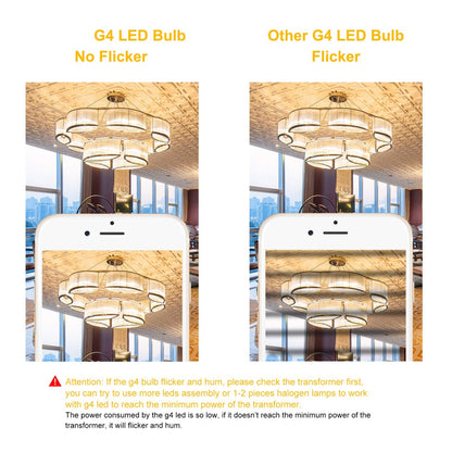 ELECTROPRIME G4 1W 1 LEDs 110LM Bulb Chandelier Light Super Bright COB Silicone Bulbs,AC/DC 10-20V