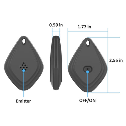 ELECTROPRIME Outdoor Mosquito Repellent Portable Ultrasonic Insect Repellent Insecticide USB Charging Intelligent Frequency Conversion(Black)