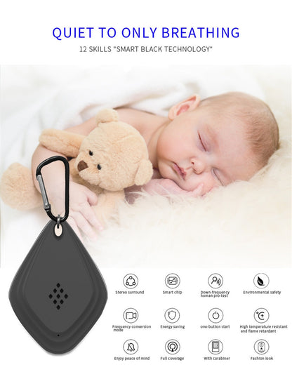 ELECTROPRIME Outdoor Mosquito Repellent Portable Ultrasonic Insect Repellent Insecticide USB Charging Intelligent Frequency Conversion(Black)
