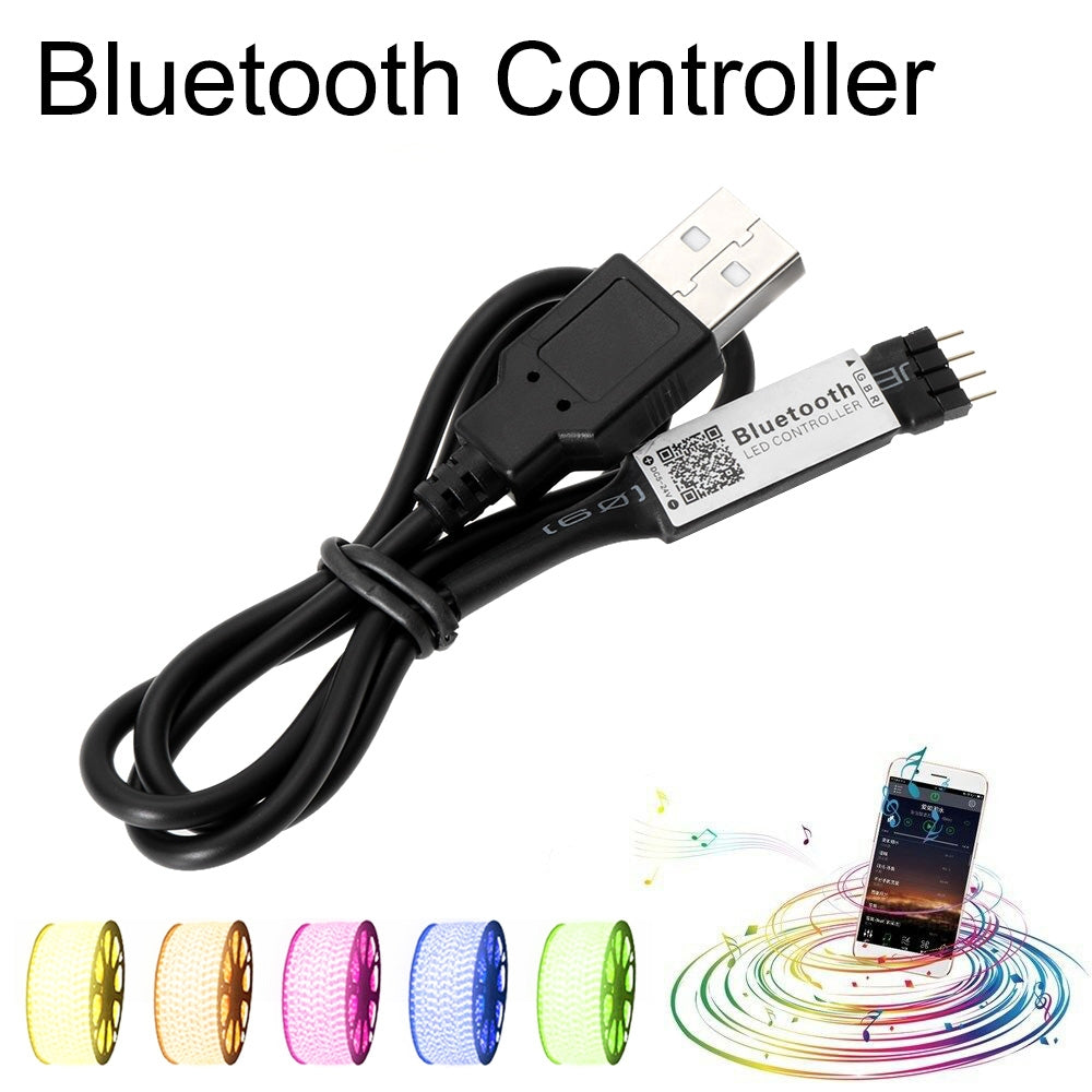 ELECTROPRIME Smart RGB Bluetooth Timer Suitable LED Controller for 5V 3528 5050 RGB Light Strip