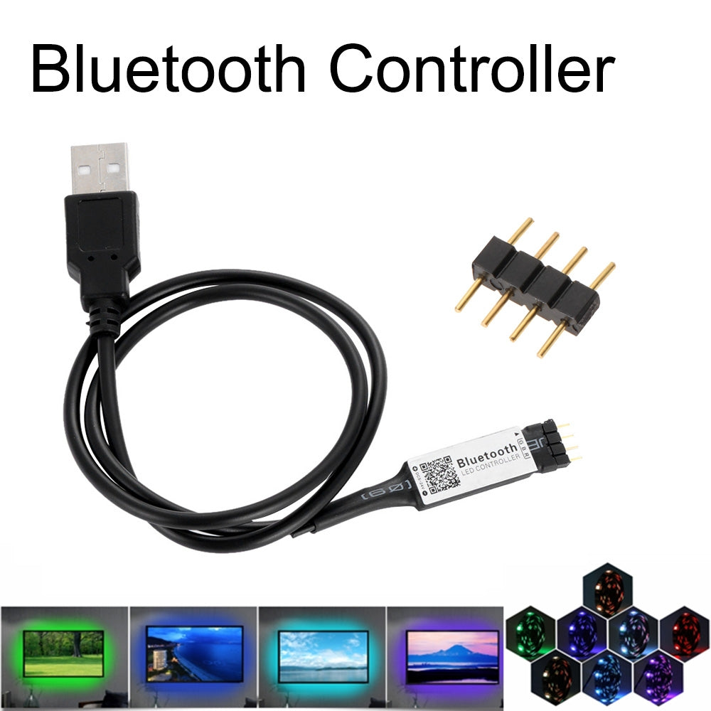 ELECTROPRIME Smart RGB Bluetooth Timer Suitable LED Controller for 5V 3528 5050 RGB Light Strip