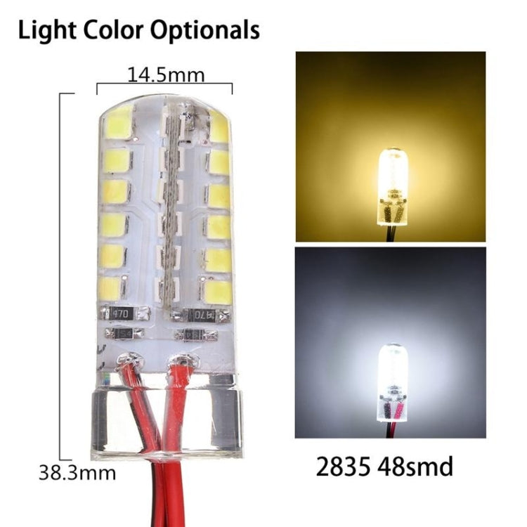 ELECTROPRIME 3W 48 LEDs SMD 2835 500LM Boat Fishing Lighting Attract Fish Underwater Night Lights(Cool White)