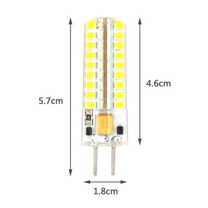 ELECTROPRIME GY6.35 5W SMD2835 72LEDs Dimmable Silicone Corn Bulb for Chandelier Crystal Lamp Lighting Accessories,AC 12V(Warm White)