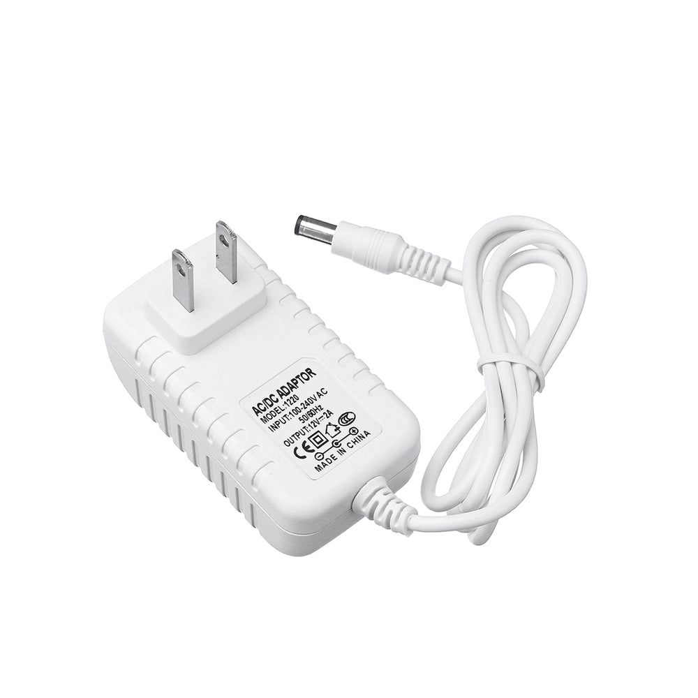 ELECTROPRIME AC100 -240V / DC12V 2A Power Adapter DC Connector 5.5 x 2.1mm for LED Strip Light US