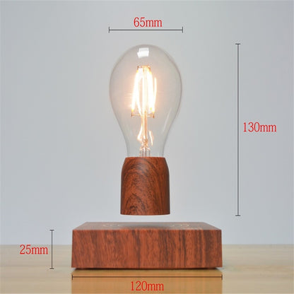 ELECTROPRIME Retro Magnetic Floating Bulb Wood Color Substrate LED Home Decoration Lamp