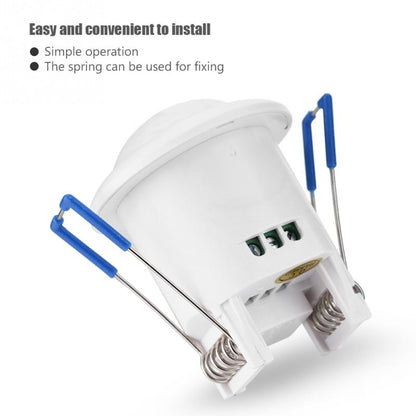 ELECTROPRIME Mini Embedded Infrared Motion Sensor Detector Light Switch 360 Degree PIR Detection