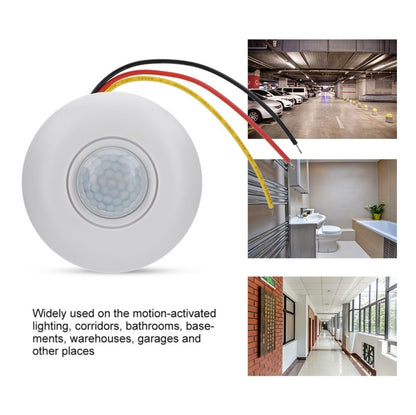 ELECTROPRIME 12V Infrared PIR Motion Sensor Switch With Delay 360 Degree Detection Sensor for LED Ceiling Light