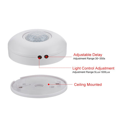 ELECTROPRIME 12V Infrared PIR Motion Sensor Switch With Delay 360 Degree Detection Sensor for LED Ceiling Light