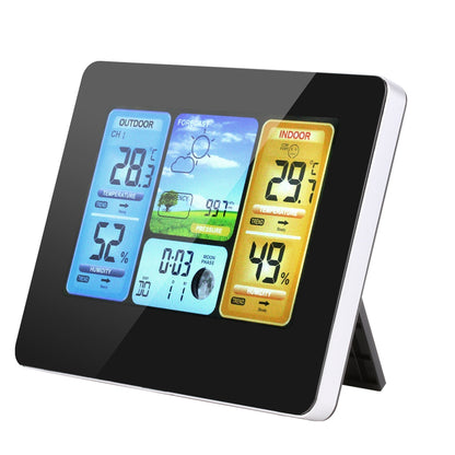 ELECTROPRIME FJ3373   Weather Station Wireless Indoor Outdoor Sensor Multifunction Thermometer Hygrometer Digital Alarm Clock Barometer Forecast