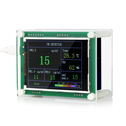 ELECTROPRIME PMS5003  Car PM2.5 Detector Tester Meter Air Quality Monitor Home Car Office Outdoors Gas Thermometer Analysis