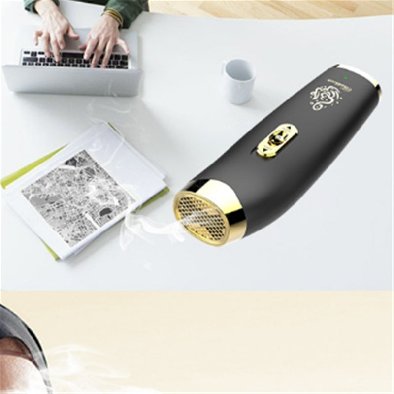 ELECTROPRIME Car Handheld Electronic USB Aromatherapy Machine Aromatherapy Incense Burner(Black)