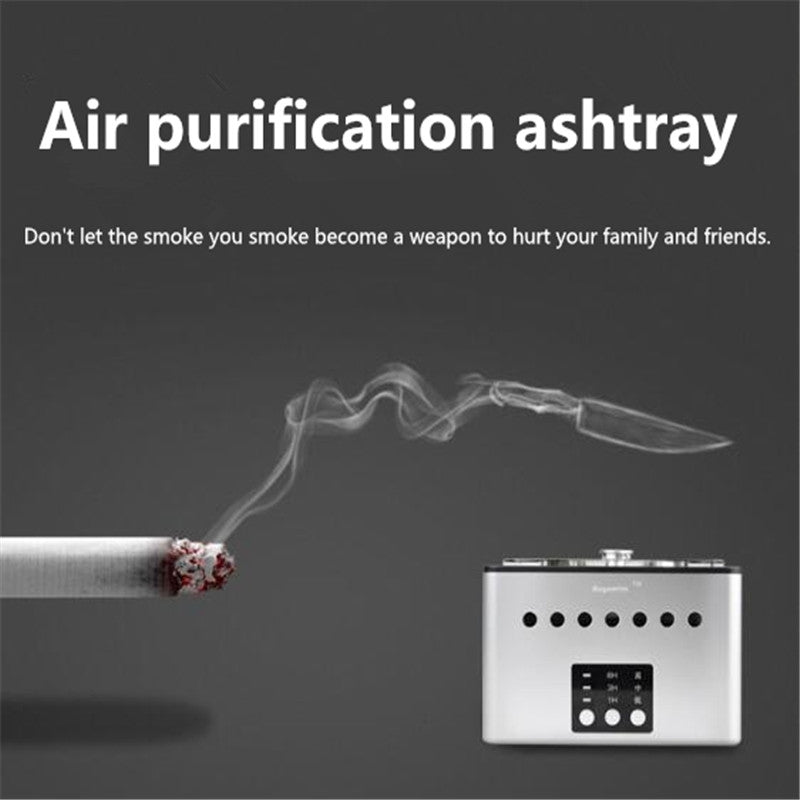 ELECTROPRIME Filter Purification Ashtray Negative Ion Ashtray Intelligent Ashtray(Pink)