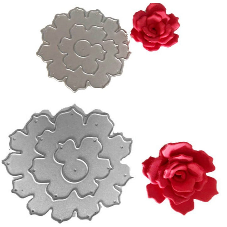 ELECTROPRIME 2 In 1 3D Petal Knife Mold DIY Greeting Card Scrapbook Album Making Stencil