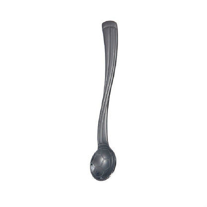 ELECTROPRIME Stainless Steel Creative Football Coffee Spoon Ice Cream Spoon, Color:Black