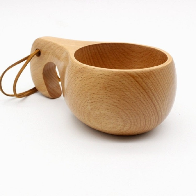 ELECTROPRIME Hand Made Wood Tableware Green Wooden Cup, Capacity:101-200ml(Trunk)
