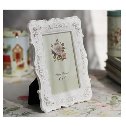 ELECTROPRIME Home Decoration Pastoral Style  Rose Carved Picture Frame Decoration