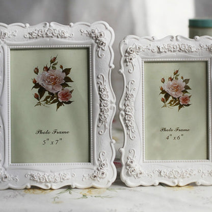ELECTROPRIME Home Decoration Pastoral Style  Rose Carved Picture Frame Decoration