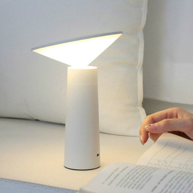 ELECTROPRIME Simple and Warm Bedroom Creative Home Hotel Study Bedside Lamp(White)