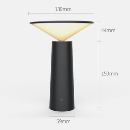 ELECTROPRIME Simple and Warm Bedroom Creative Home Hotel Study Bedside Lamp(White)