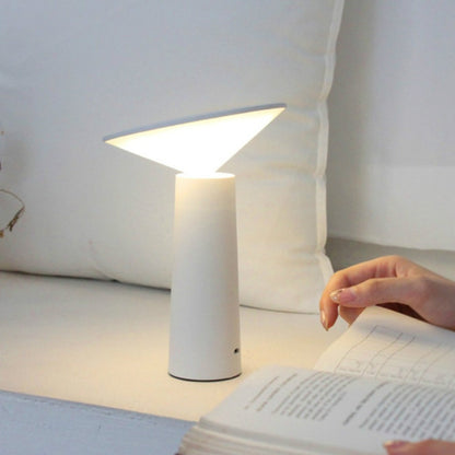 ELECTROPRIME Simple and Warm Bedroom Creative Home Hotel Study Bedside Lamp(White)