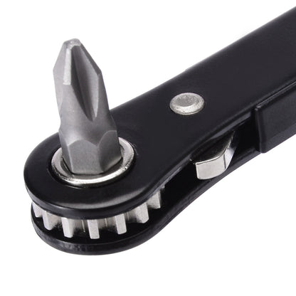 ELECTROPRIME 10 in1 Multifunction Mini Right Angle Offset Hand Ratchet Screwdriver Ratchet Tool