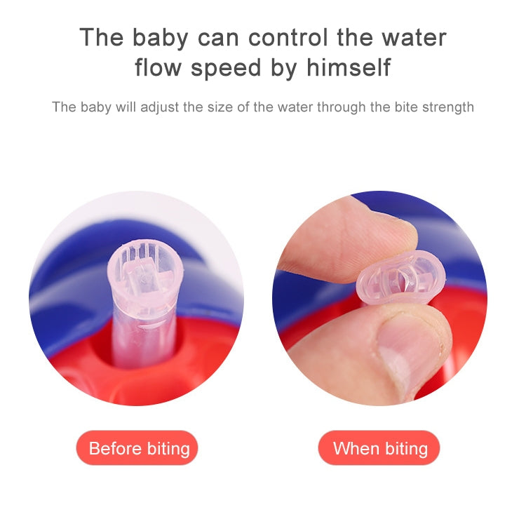ELECTROPRIME Baby Water Feeding Bottle With Straw Portable Cartoon Save Cups Sports Bottles Baby Feeding Cups(Blue)