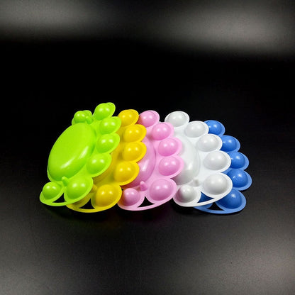 ELECTROPRIME 10 PCS Plastic Cartoon Small Ankle Color Palette Children's Painting Toys Random Color Delivery