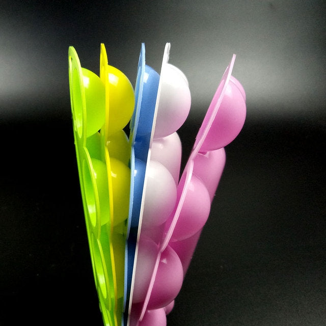 ELECTROPRIME 10 PCS Plastic Cartoon Small Ankle Color Palette Children's Painting Toys Random Color Delivery