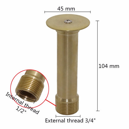 ELECTROPRIME Copper Mushroom Hemisphere Nozzle Fountain Nozzle