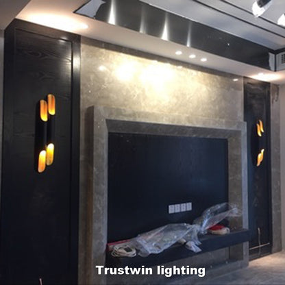 ELECTROPRIME White light Modern Wall Lamp LED Aluminum Alloy Pipe Lighting, Style:Single-tube White