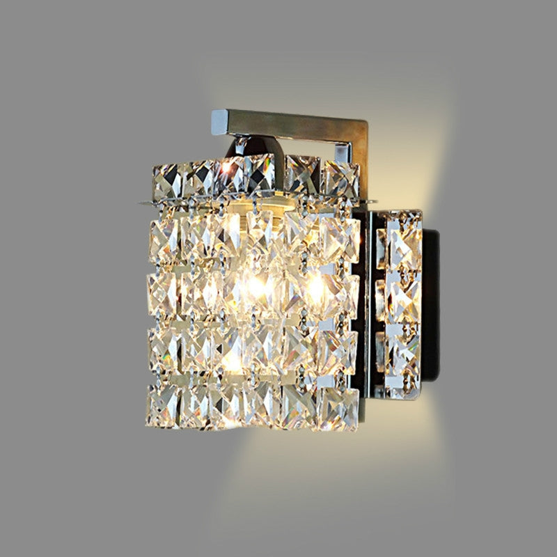ELECTROPRIME Single Head Creative Simple Modern Bedroom Living Room Aisle Corridor Crystal Wall Lamp with 5W LED Light Source