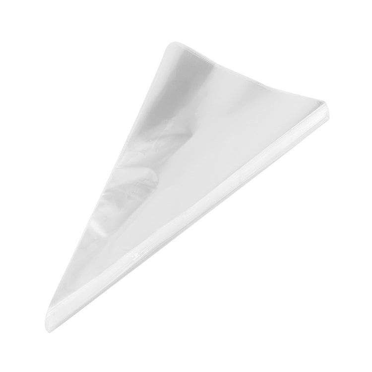 ELECTROPRIME 10Packs DIY Wedding Birthday Party Transparent Candy Cone Storage Bag, Specification:18x37cm Without Wire