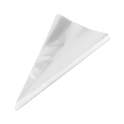 ELECTROPRIME 10Packs DIY Wedding Birthday Party Transparent Candy Cone Storage Bag, Specification:18x37cm Without Wire