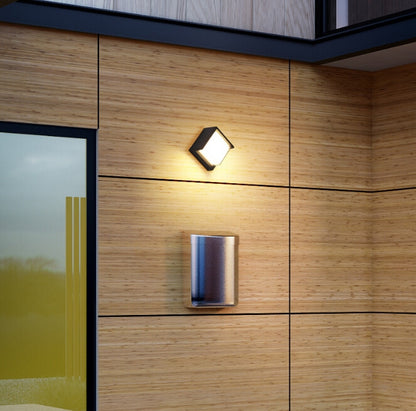 ELECTROPRIME 16cm Round Shape 10W 3000K Patio Porch Garden Light Outdoor IP54 Waterproof LED Wall Lamp