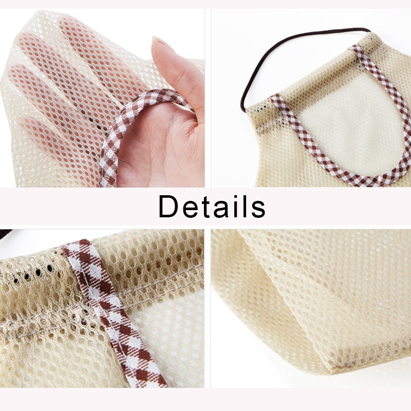 ELECTROPRIME 2 PCS Creative Kitchen Vegetable Onion Potato Storage Hanging Bag Hollow Breathable Mesh Bag Kitchen Garlic Ginger Mesh Storage Bag