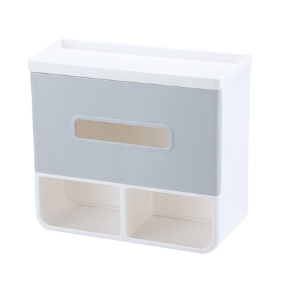 ELECTROPRIME Bathroom No Punching Napkin Holder Tray(Gray)