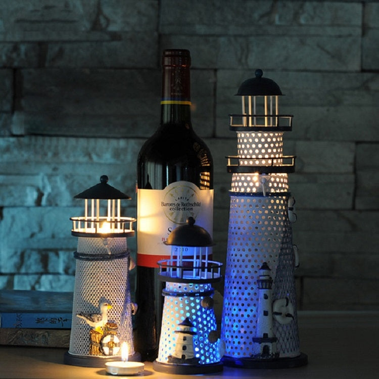 ELECTROPRIME Creative Decorative Wrought Iron Flash Tower LED Night Light, Size:Small 14cm