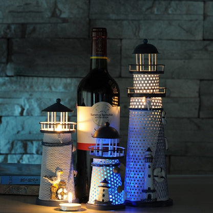 ELECTROPRIME Creative Decorative Wrought Iron Flash Tower LED Night Light, Size:Small 14cm