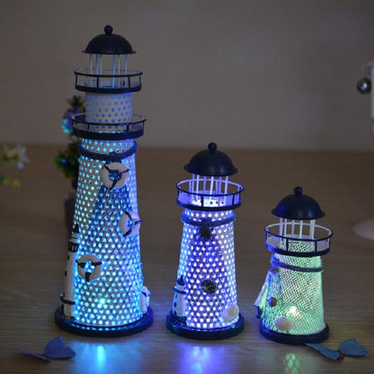 ELECTROPRIME Creative Decorative Wrought Iron Flash Tower LED Night Light, Size:Large 30cm
