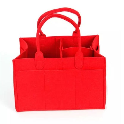 ELECTROPRIME Mummy Bag Storage Multifunctional Maternity Handbags Organizer Stroller Accessories, Size:33x23x18cm, Color:Red