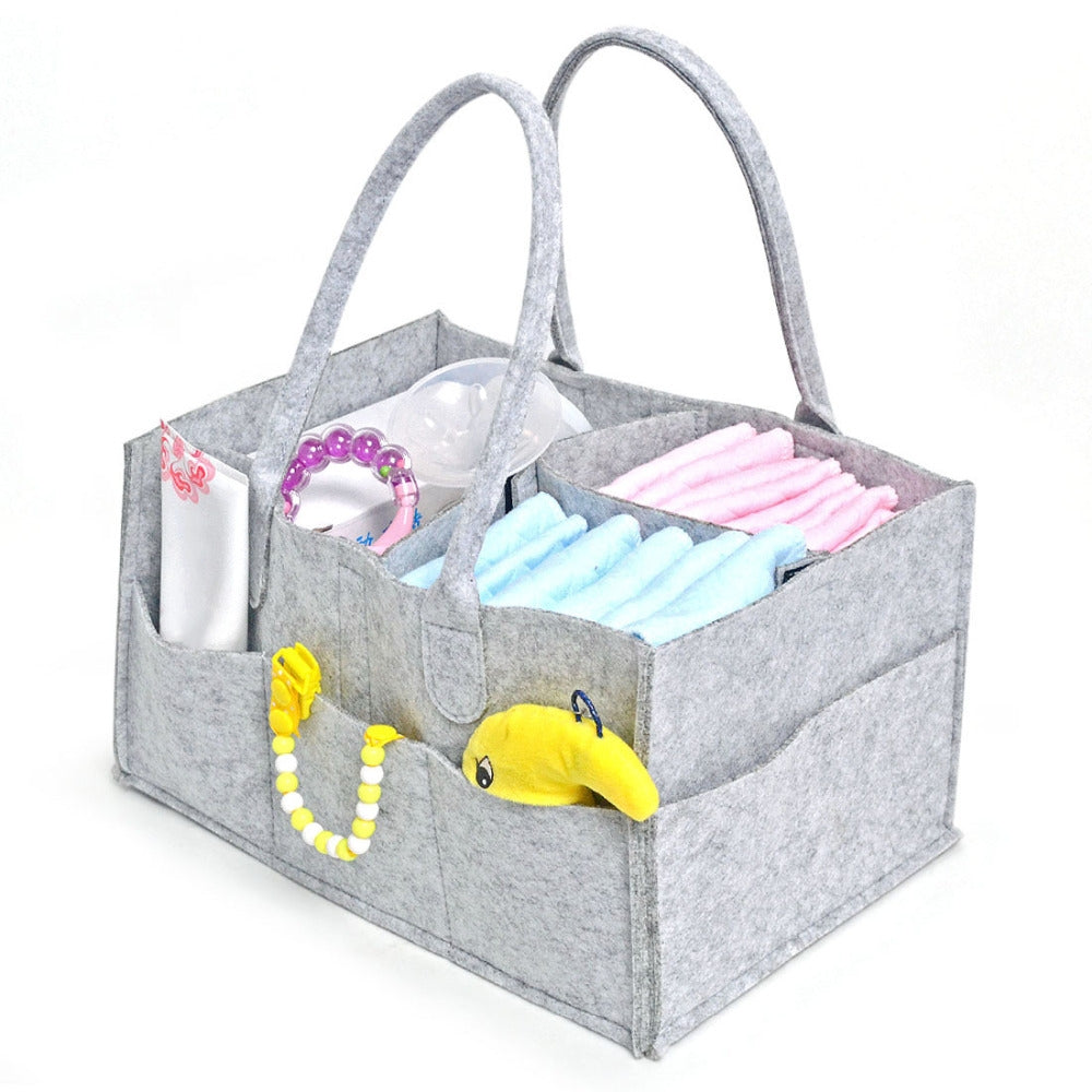 ELECTROPRIME Mummy Bag Storage Multifunctional Maternity Handbags Organizer Stroller Accessories, Size:33x23x18cm, Color:Orange